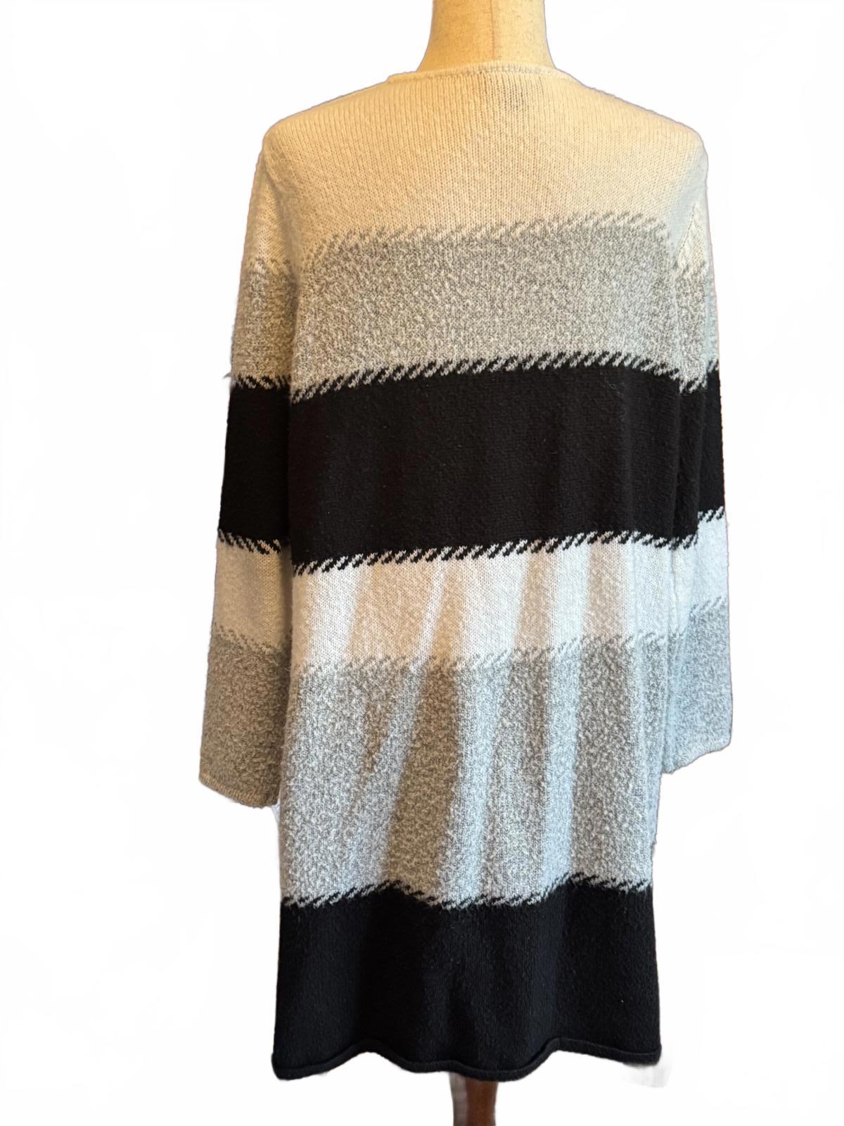 Fortune + Ivy Women's Long Open Front Cardigan Sweater Large