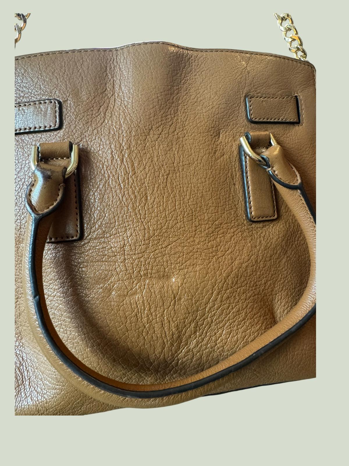 Michael Kors Brown Leather Satchel Handbag