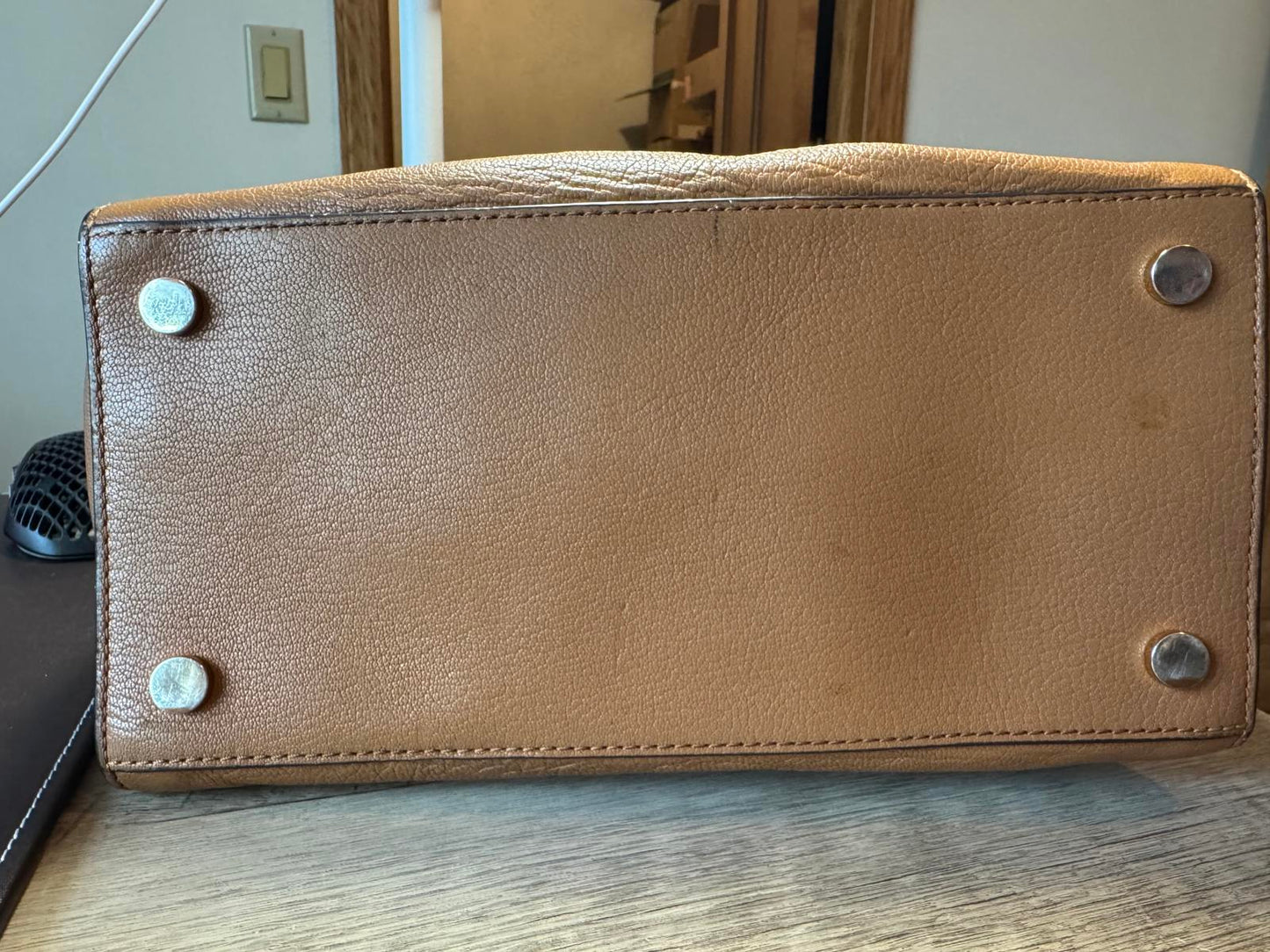 Michael Kors Brown Leather Satchel Handbag