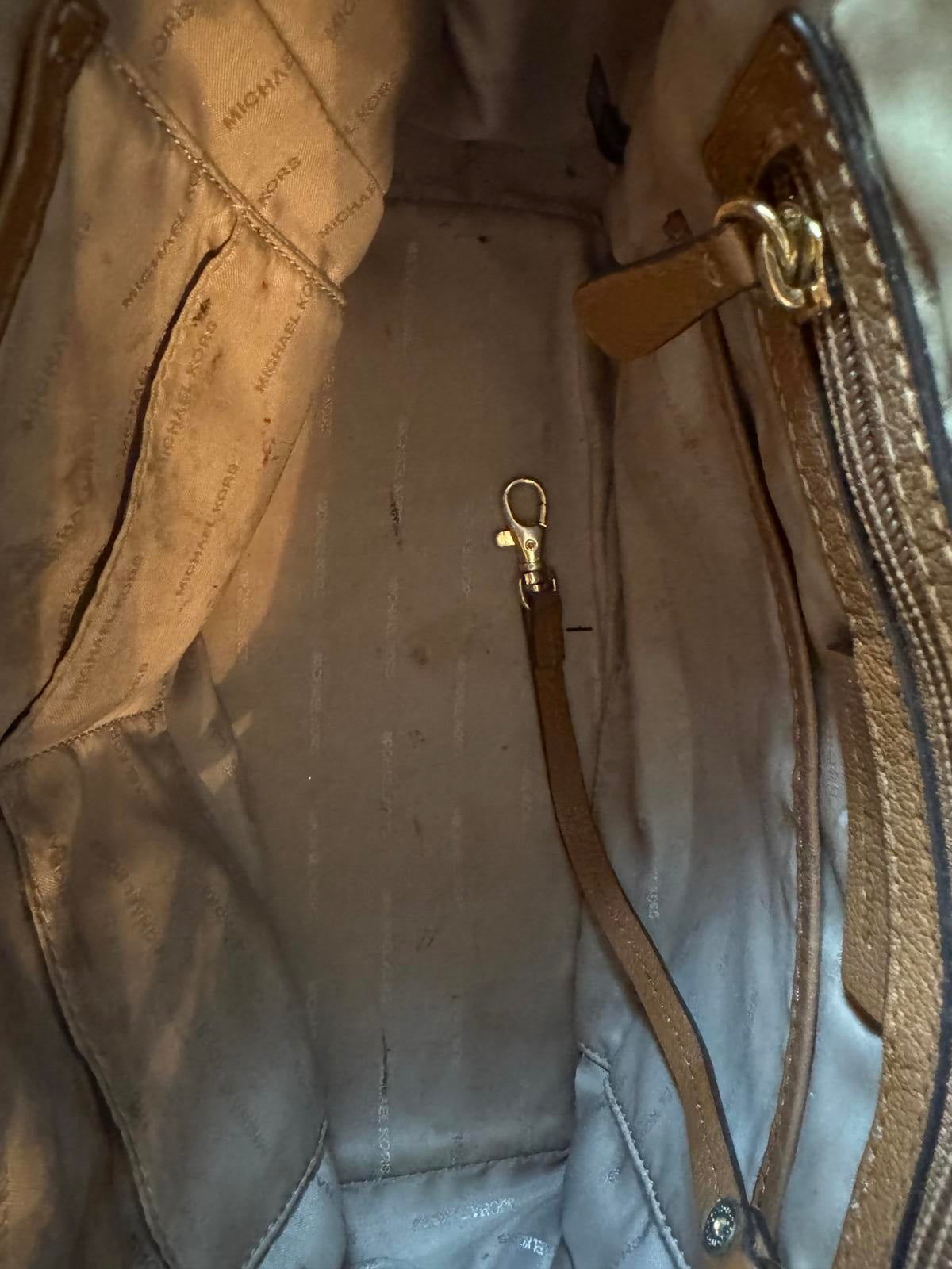 Michael Kors Brown Leather Satchel Handbag