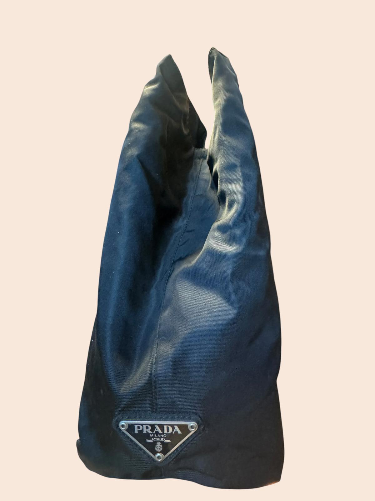 Prada Vintage Tessuto Nylon Tote Lucite Handles