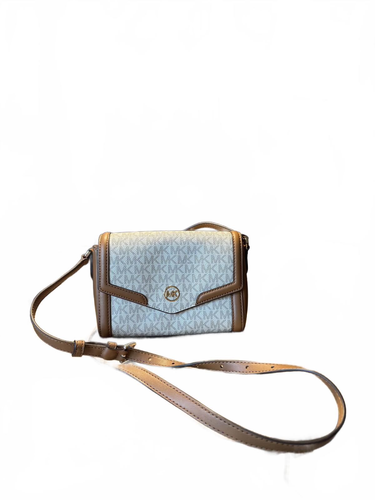Michael Kors Monogram Crossbody Bag with Adjustable Strap