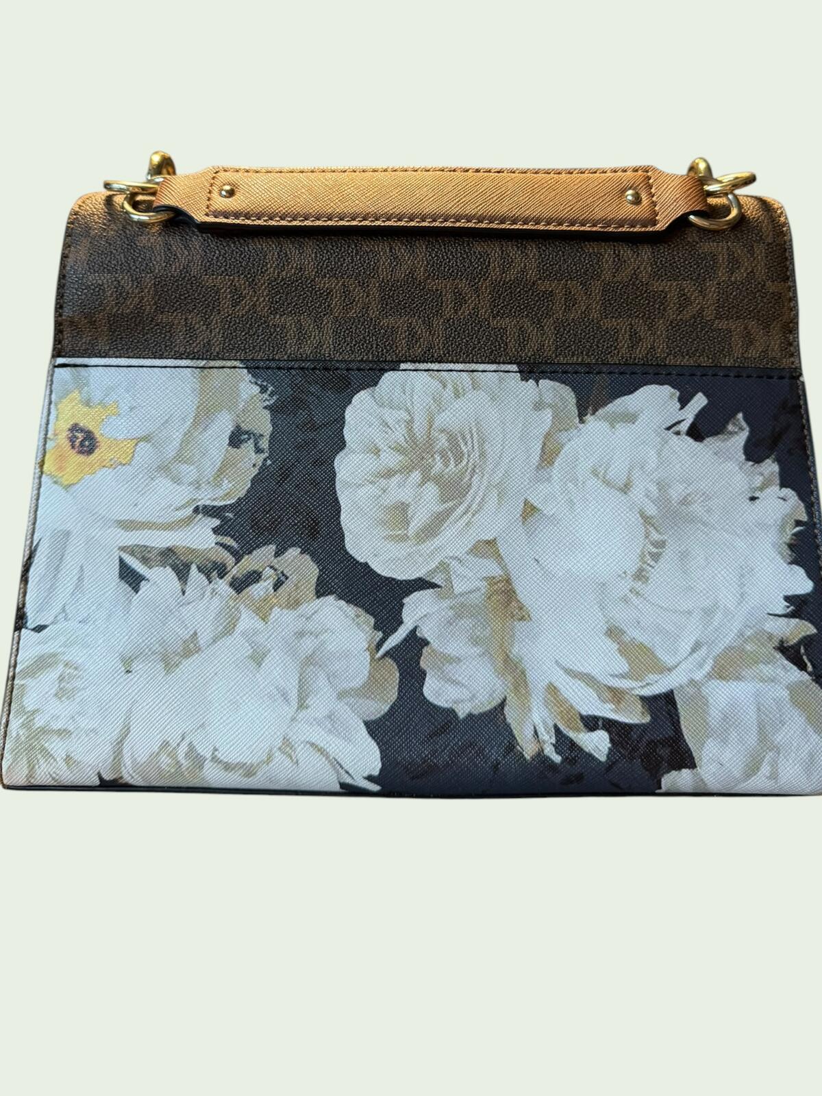 Karl Lagerfeld Signature Floral Print Top Handle Bag