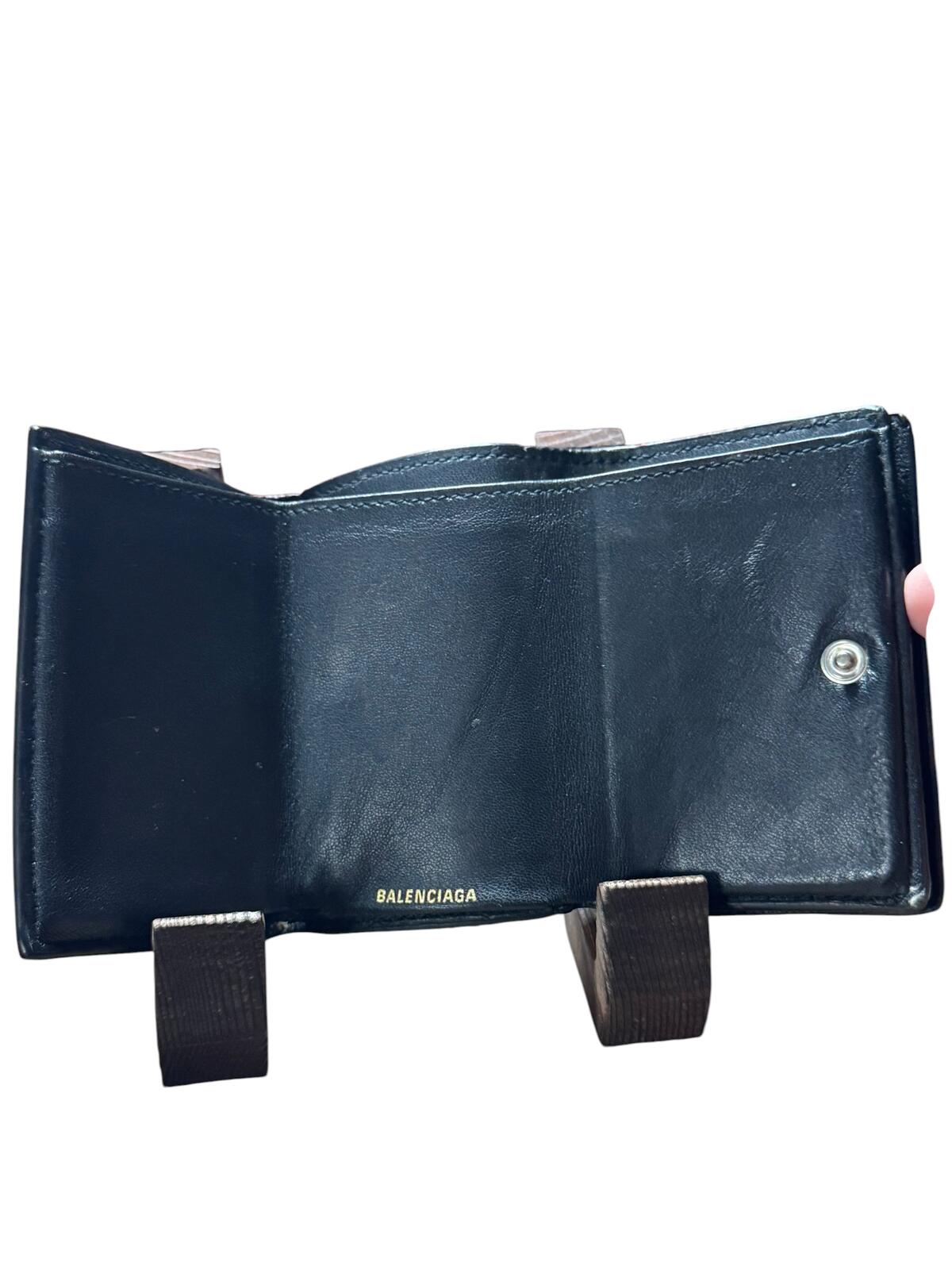 Balenciaga Classic Black Leather Wallet for Men