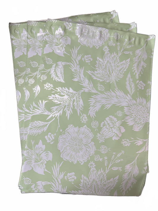 25 - 12 x 15 Sage Garden Poly Mailers