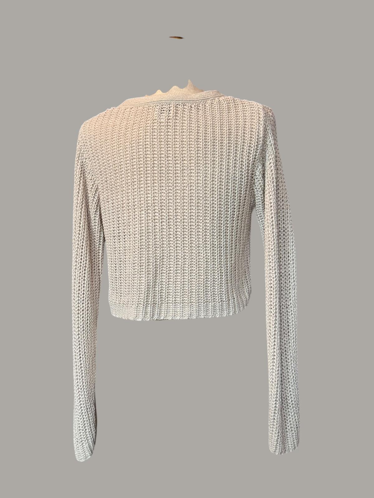 L.A. Hearts Cropped Knit Sweater, Size XS