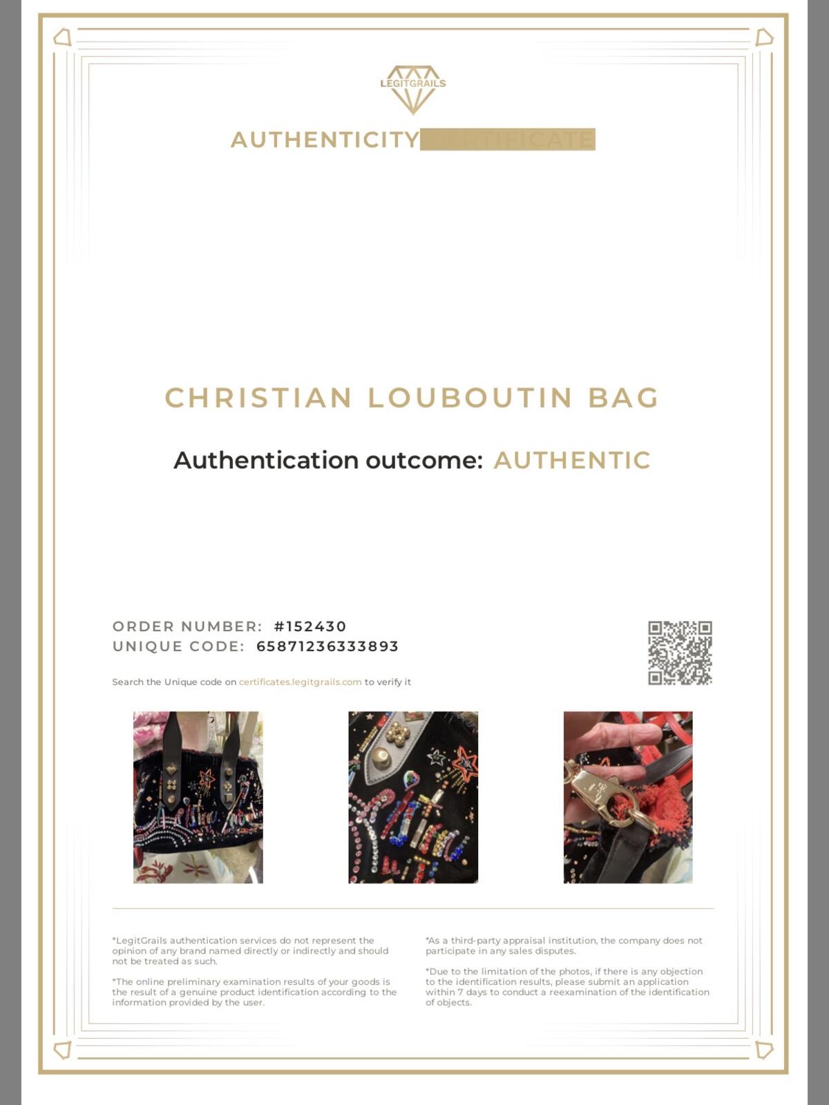 Christian Louboutin Frangibus Small Starlight Strass Tote
