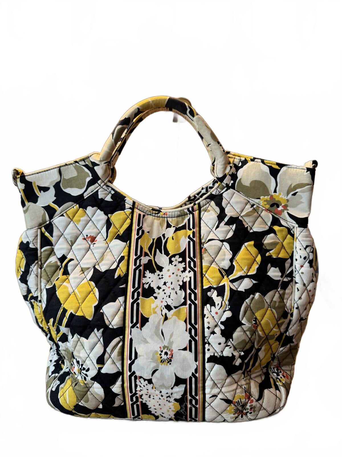 Vera Bradley Quilted Floral Tote Bag with Top Handles