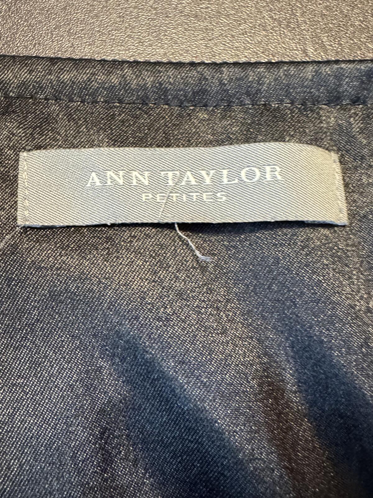 Ann Taylor Petites Black Sequin Skirt