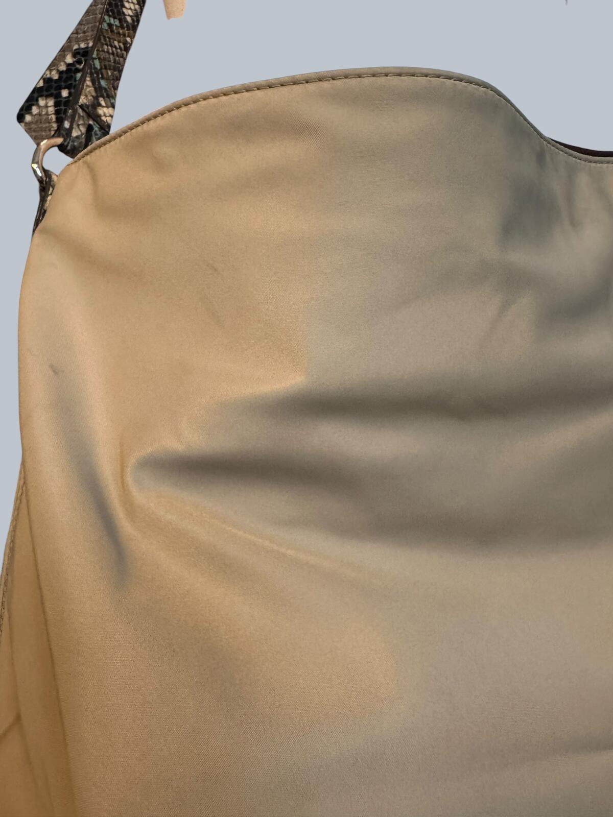 Henri Bendel Beige Nylon Crossbody Shoulder Bag