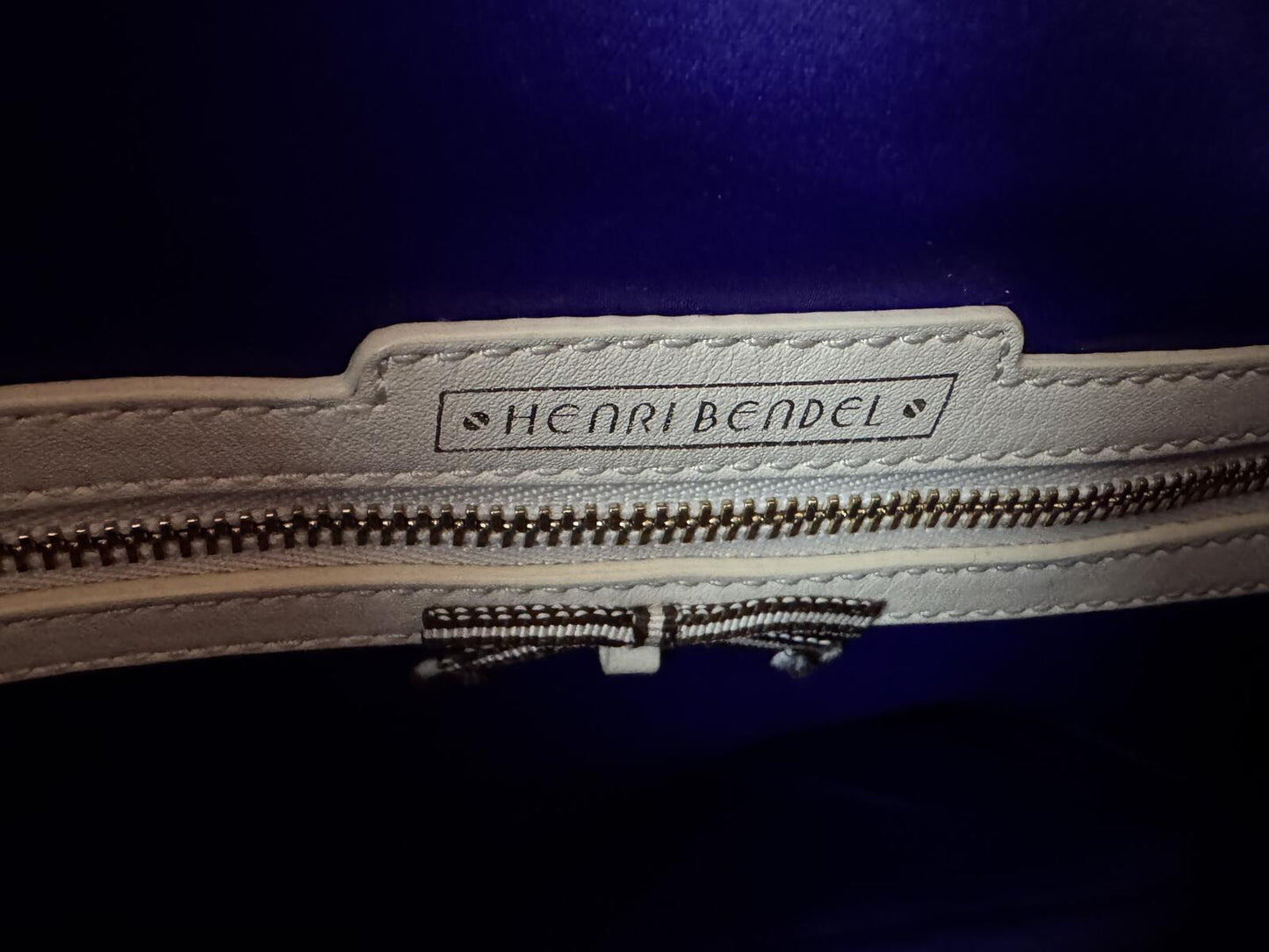 Henri Bendel Beige Nylon Crossbody Shoulder Bag