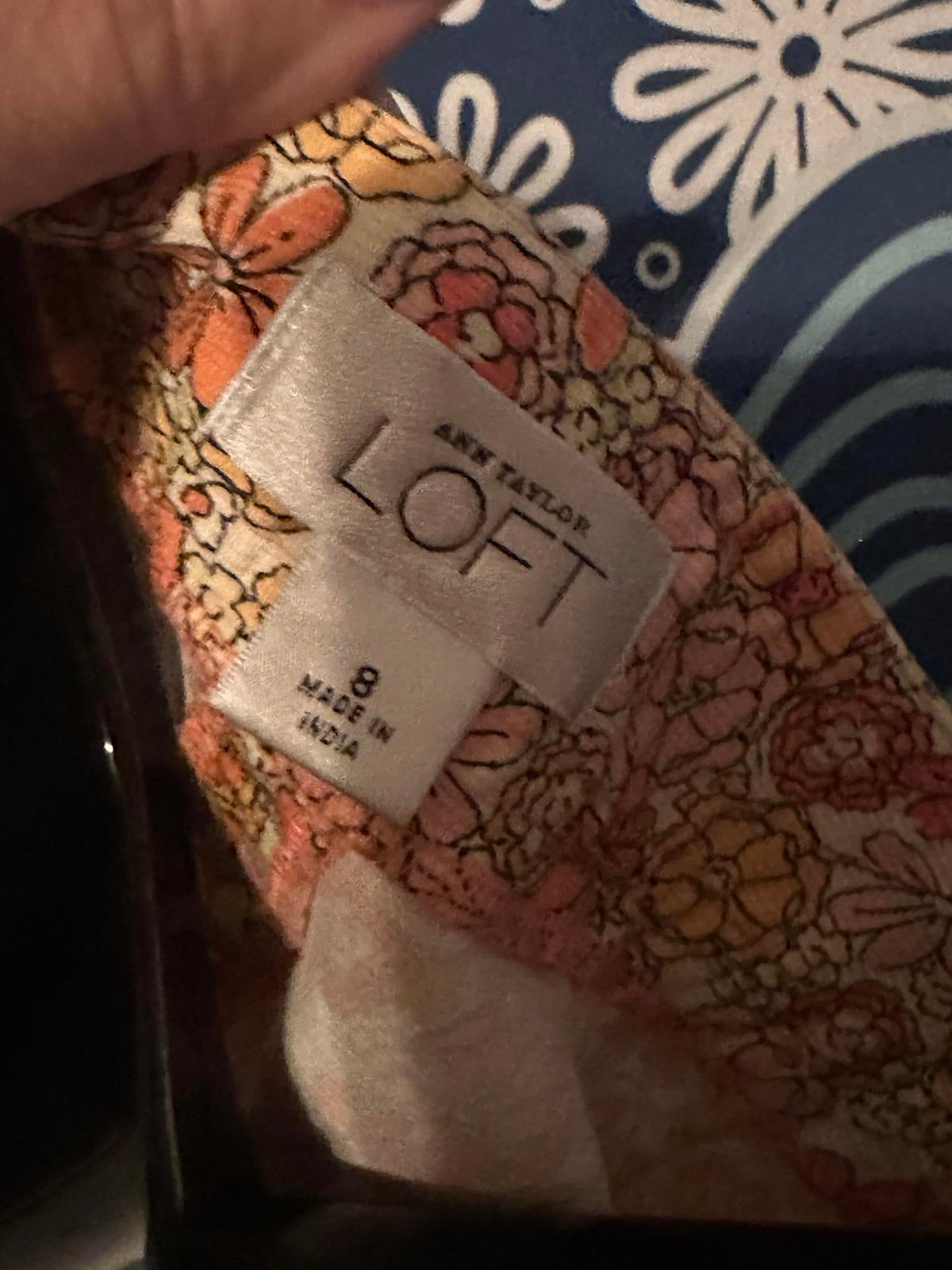 Ann Taylor Loft Floral Patterned Women’s Mini Skirt Sz 8