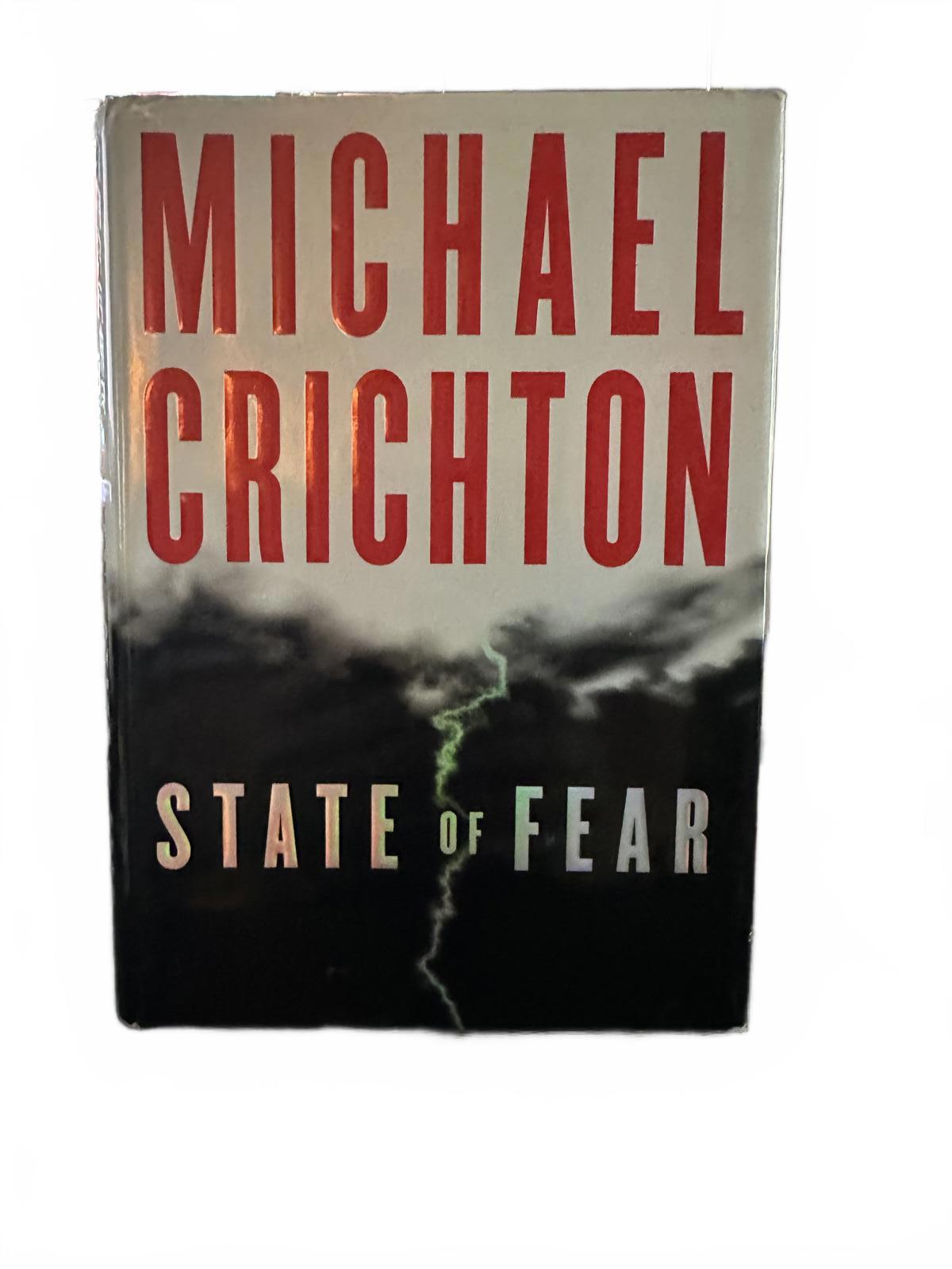 State of Fear by Michael Crichton Hardcover EUC
