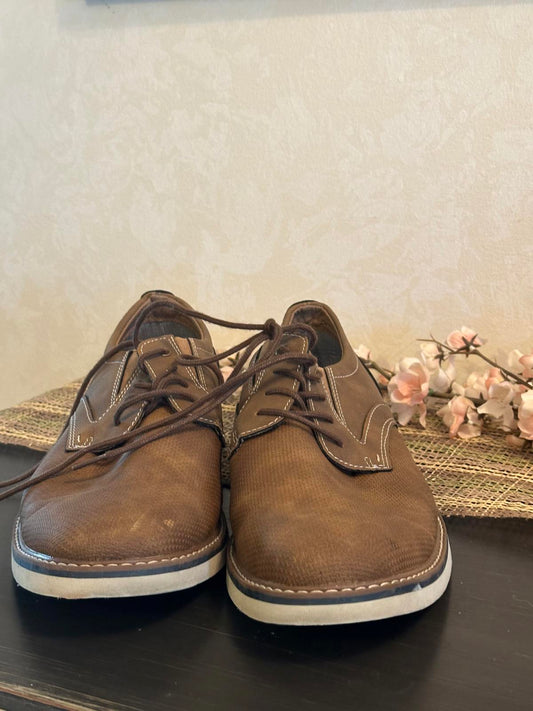 Nunn Bush Men’s Brown Leather Casual Shoes Size 13