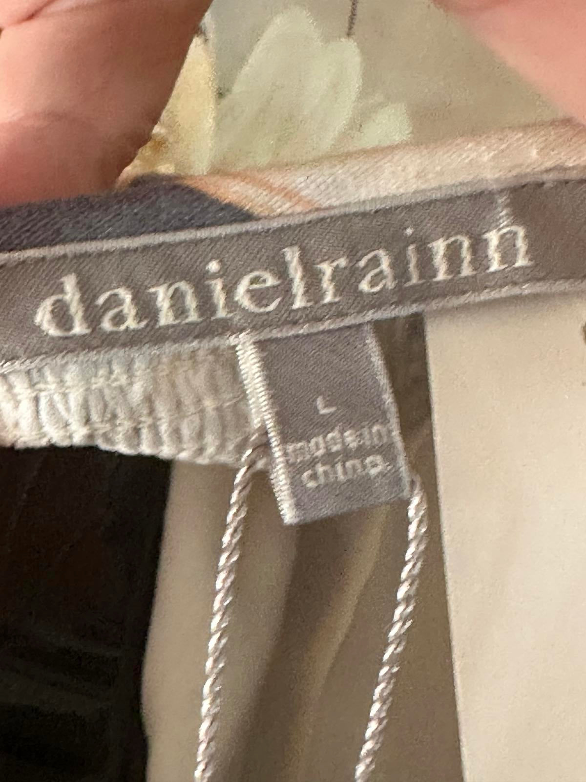 Daniel Rainn Women’s Striped Smocked Neck Blouse L NWT
