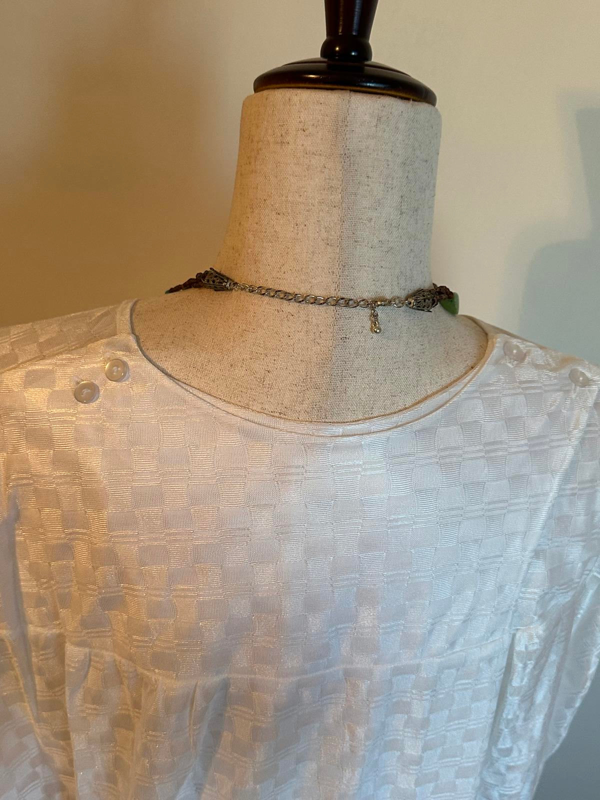 Carole White Long Sleeve Nylon Nightgown XXL NWT