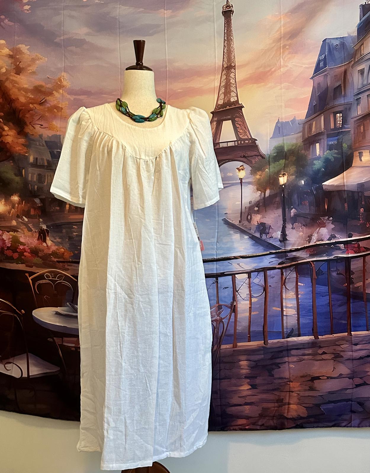 Carole White Cotton Dress – Size Small NWT