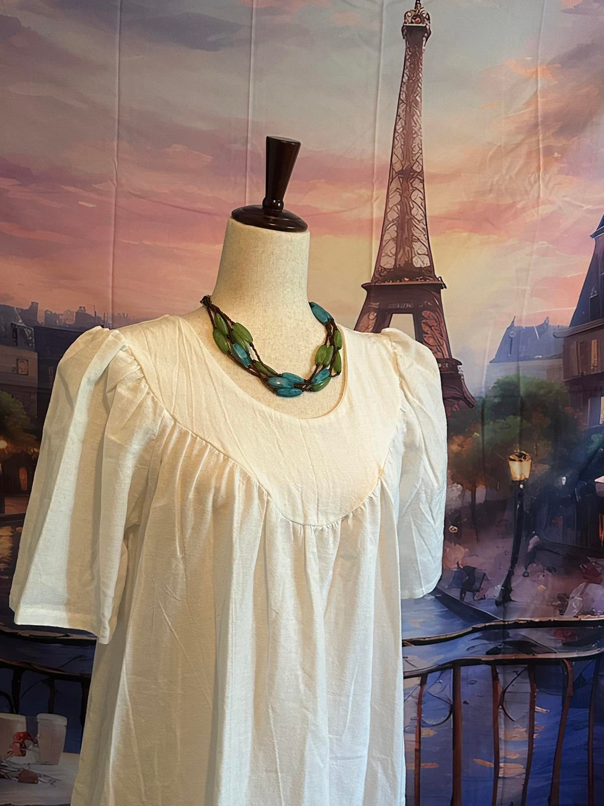 Carole White Cotton Dress – Size Small NWT