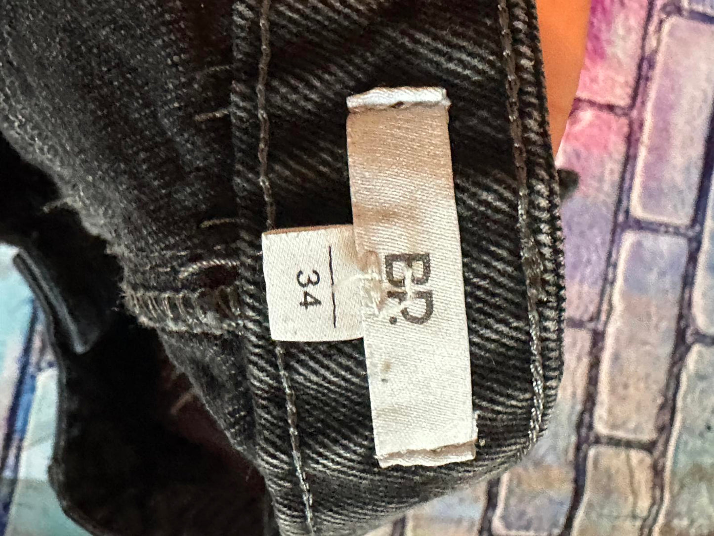 BP Black Denim Shorts Size 34 Womens Jean Cutoff