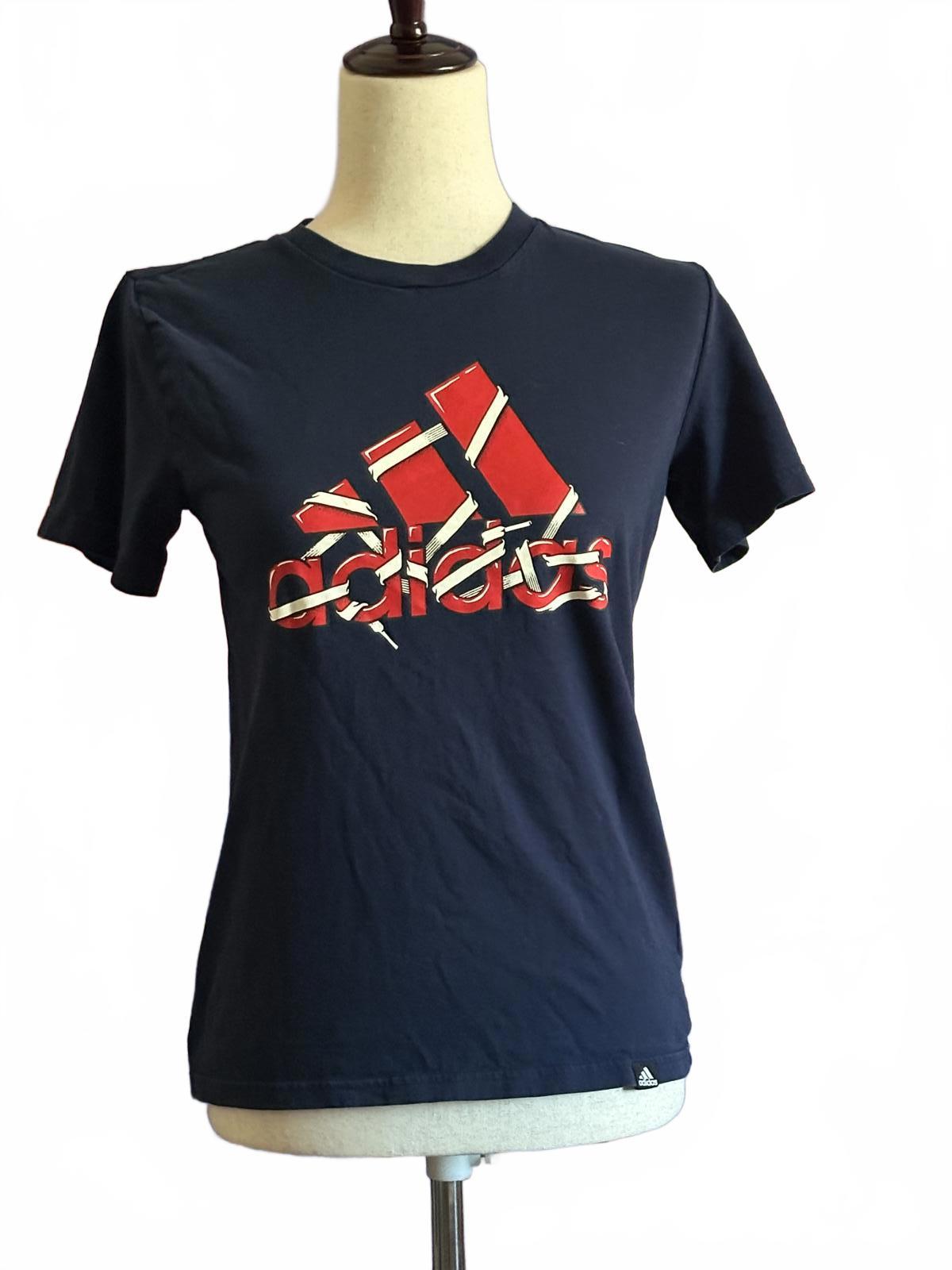 Adidas Boy's Navy Blue Logo T-Shirt - Sz M (10-12)