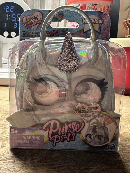 Purse Pets Micro Purse Plush Unicorn Narwow