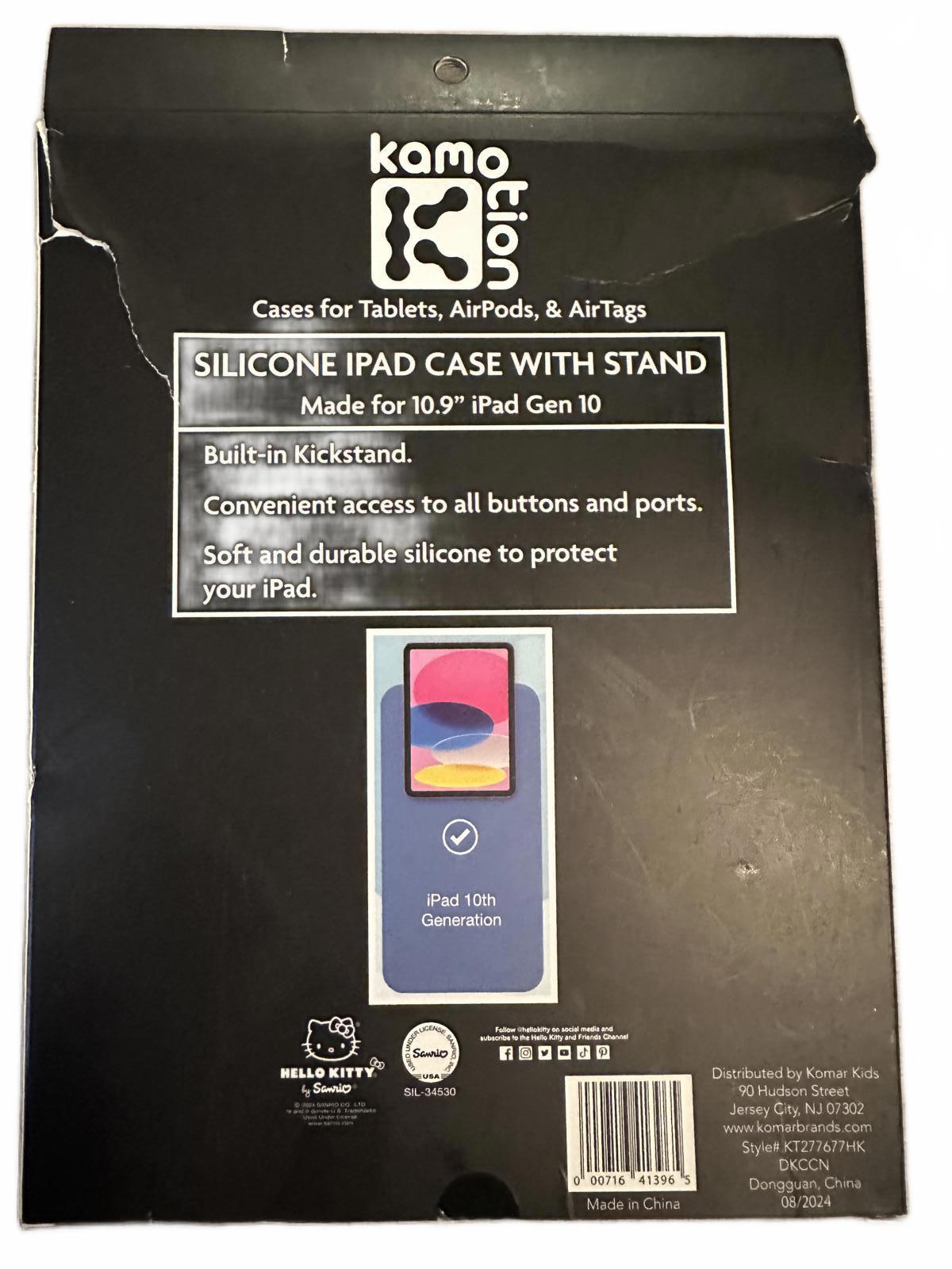 Hello Kitty Silicone iPad Case Stand for 10.9" iPad Gen 10