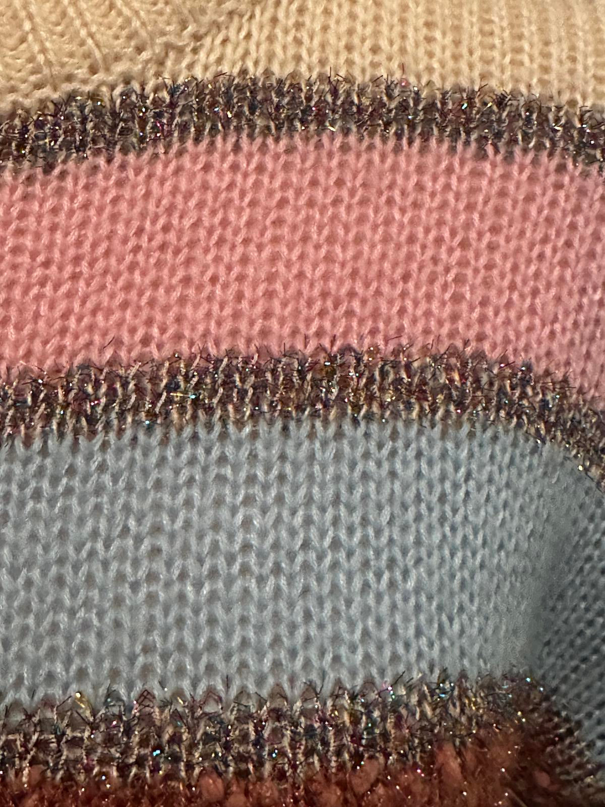 Cotton Emporium Striped Crew Neck Sweater Size XS