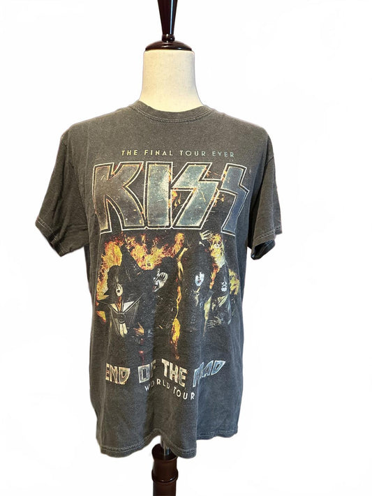 KISS End of the Road World Tour Graphic T-Shirt Size S/M
