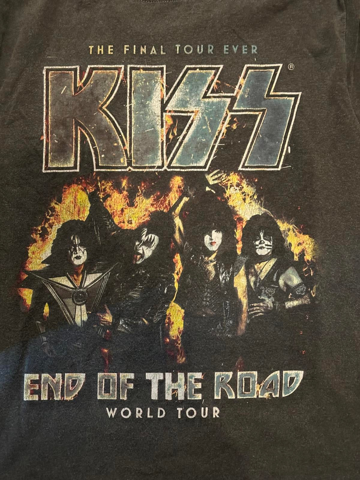 KISS End of the Road World Tour Graphic T-Shirt Size S/M