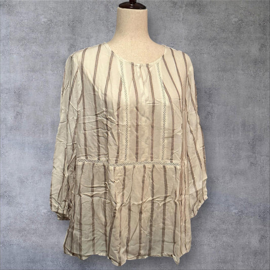 Fever Women’s Lightweight Striped Tunic Top Size Large