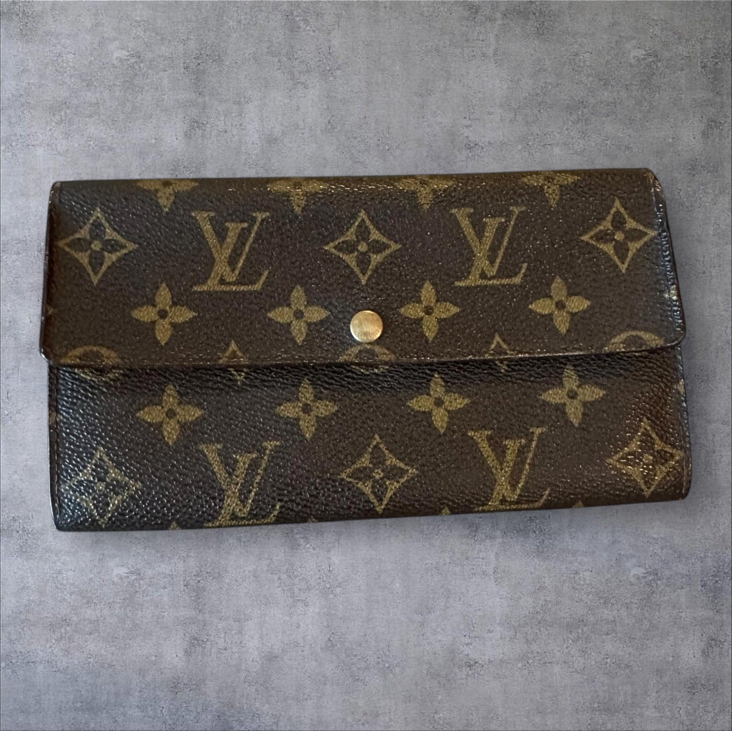 Louis Vuitton Monogram Canvas Wallet Authentic