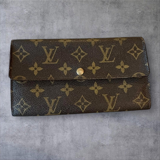 Louis Vuitton Monogram Canvas Wallet Authentic
