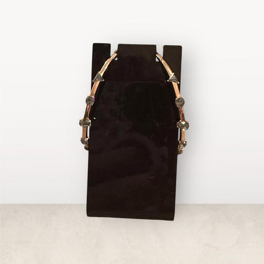 Karl Lagerfeld Elegant Gold-Tone Hoop Earrings with Crystals