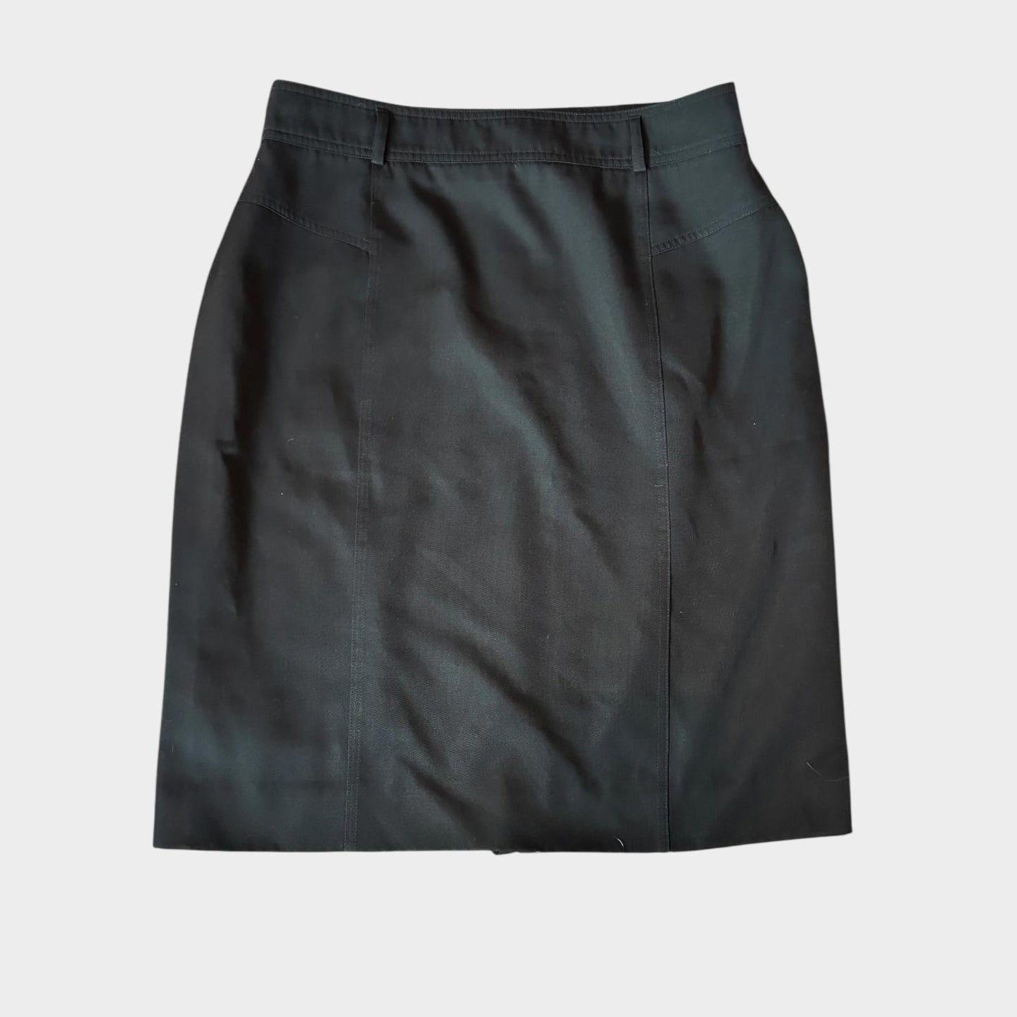 Vintage Mondi Black Workwear Pencil Skirt Made in Germany