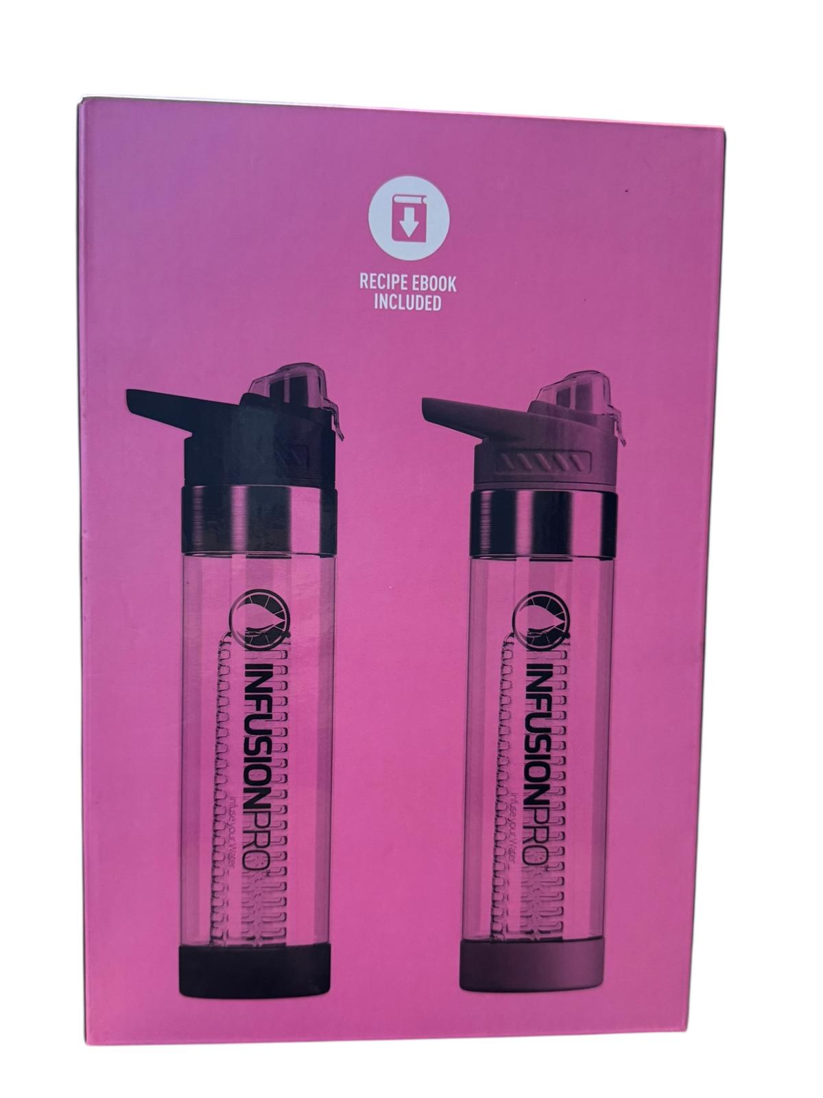 InfusionPro Fruit Infuser Water Bottle 24 oz Set of 2