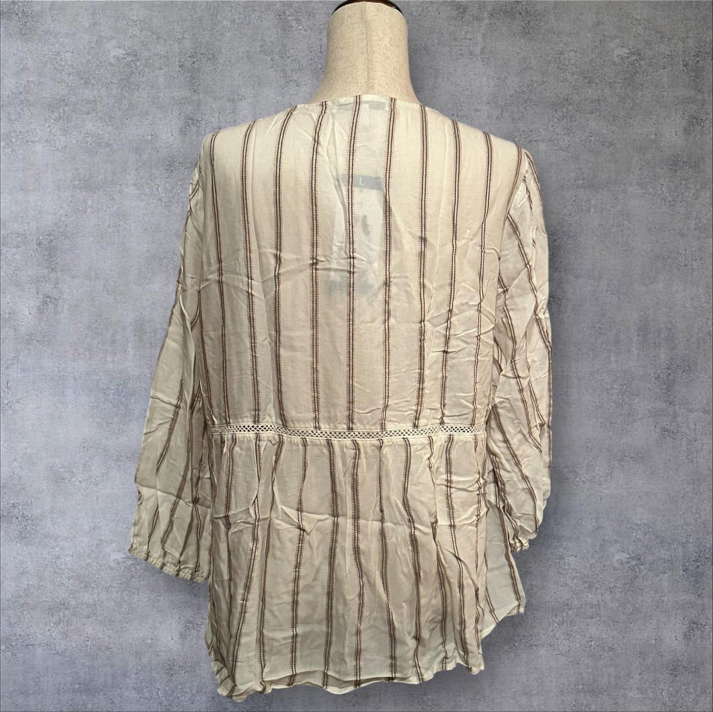 Fever Women’s Lightweight Striped Tunic Top Size Large