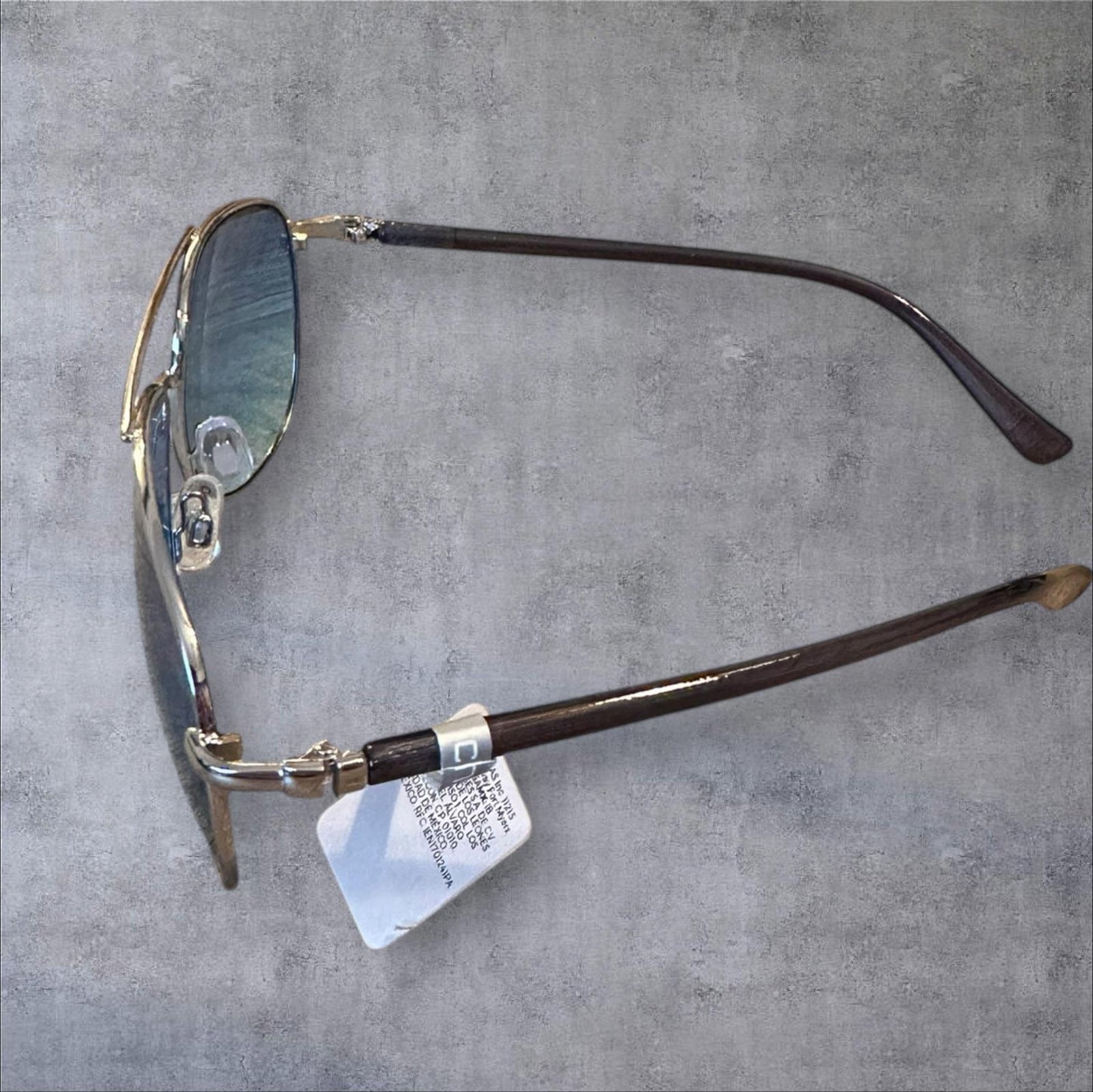 Chico's Stylish Aviator Blue Lens Sunglasses