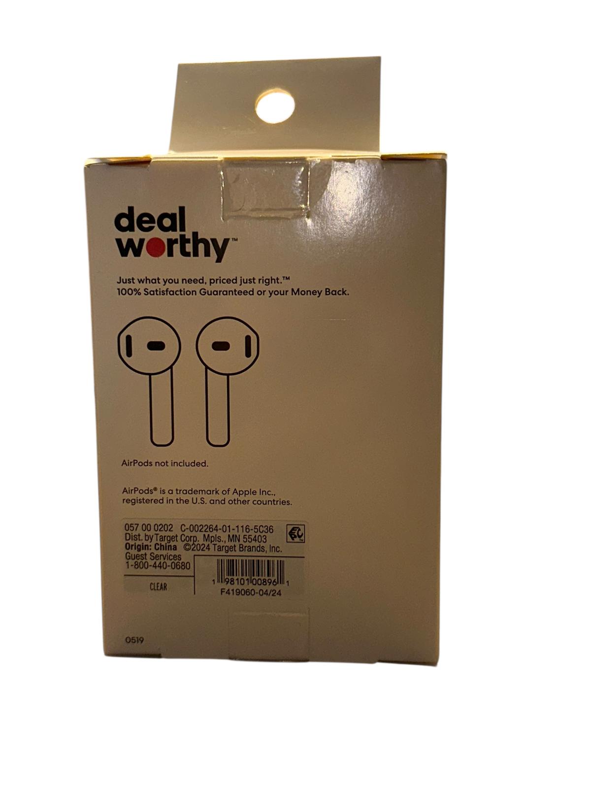Deal Worthy Earbud Case Cover for AirPods 1st & 2nd Gen