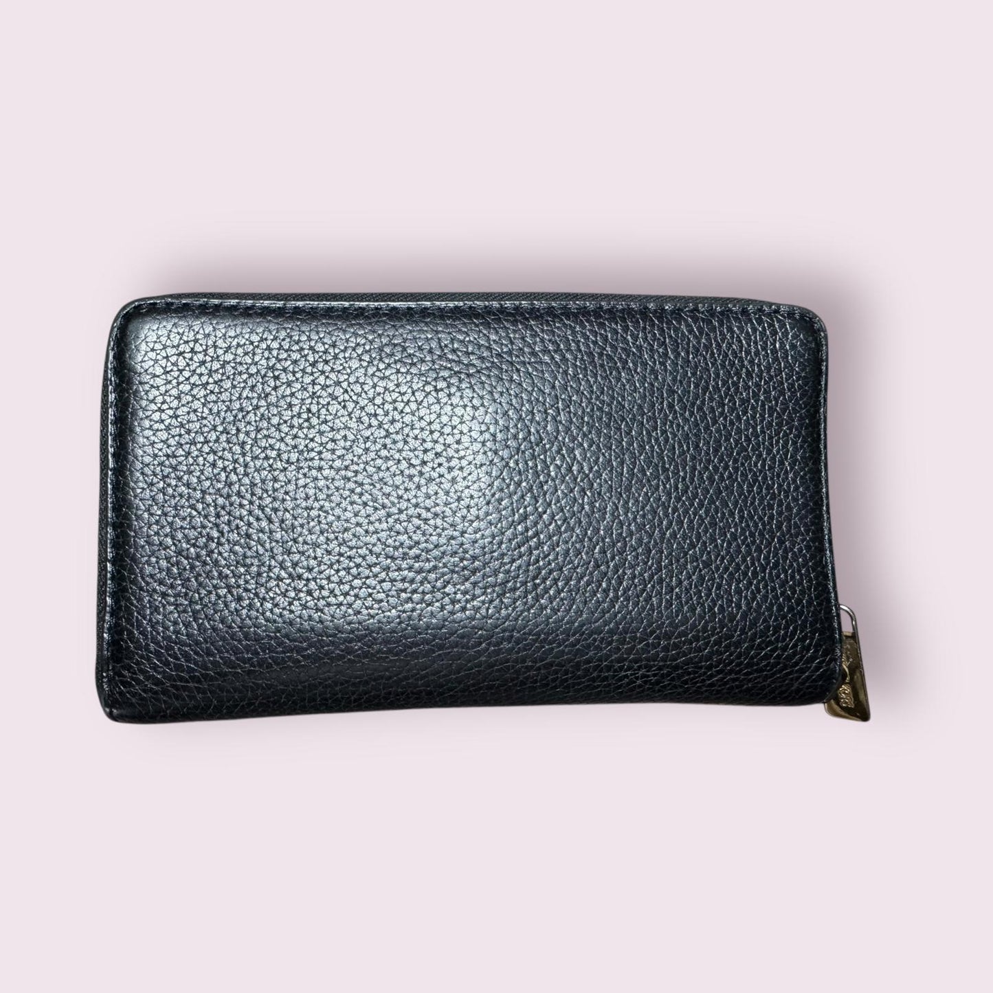 Michael Kors Black Leather Zip-Around Wallet