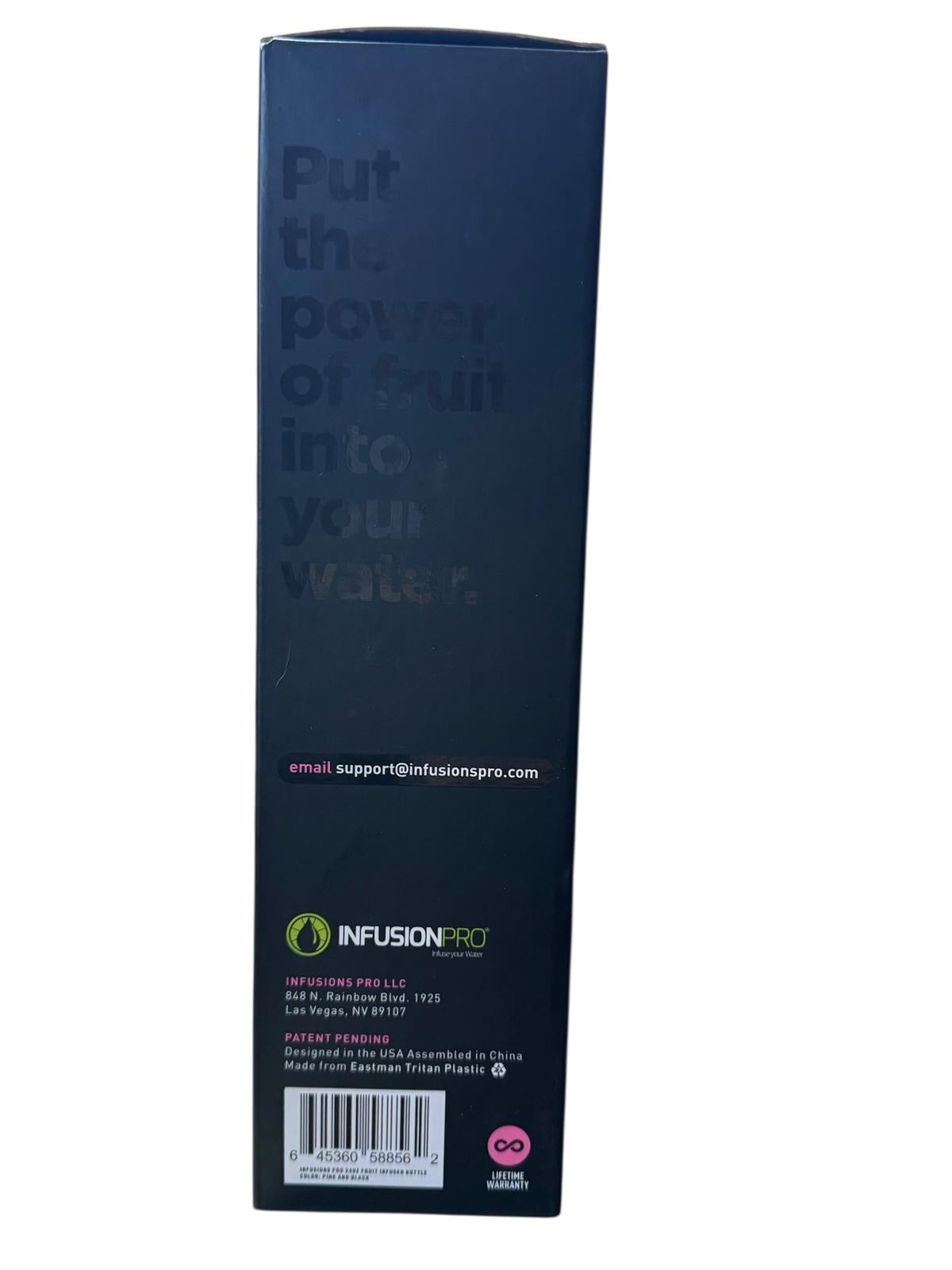 InfusionPro Fruit Infuser Water Bottle 24 oz Set of 2