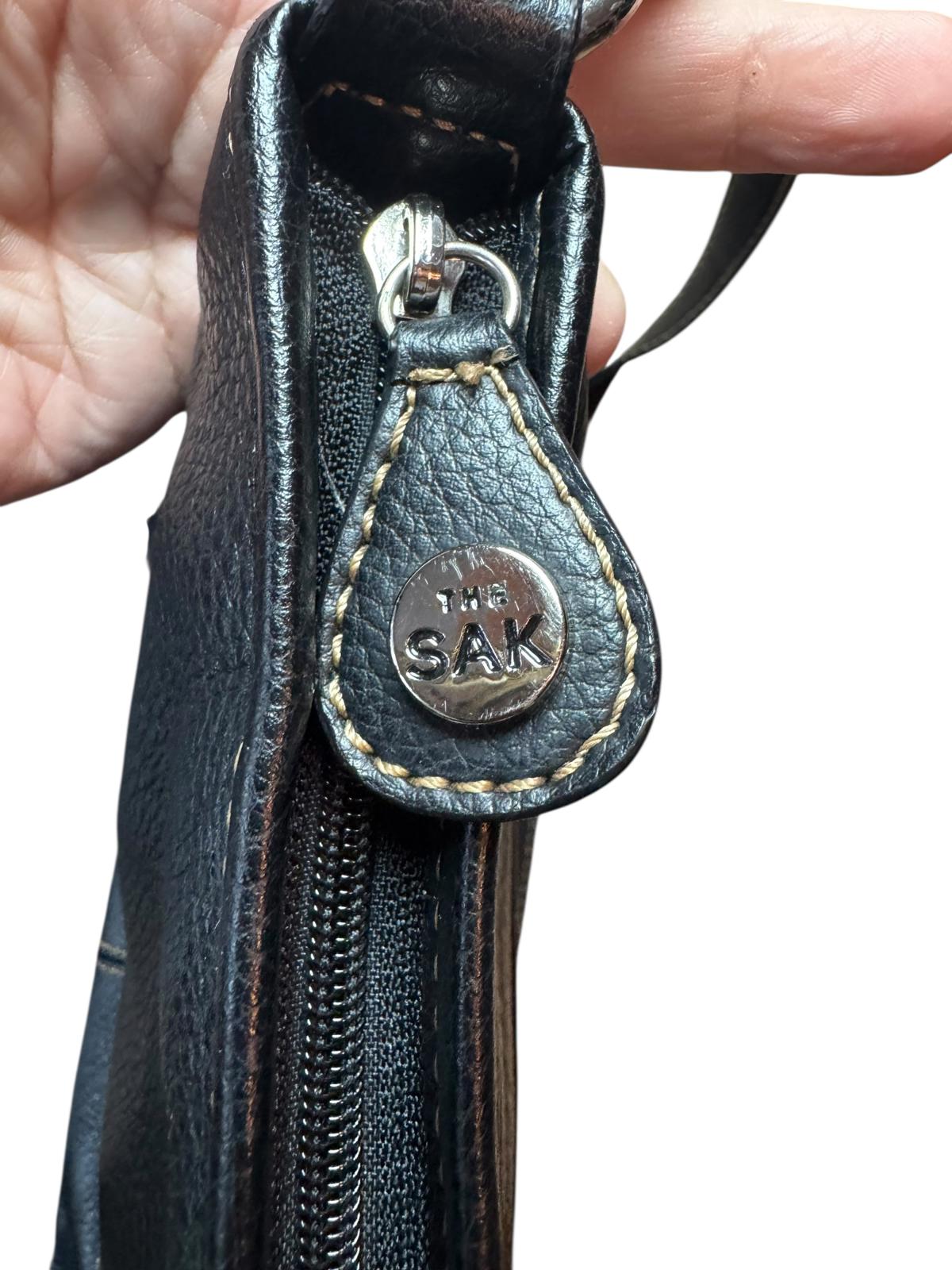 The Sak Classic Black Leather Shoulder Bag
