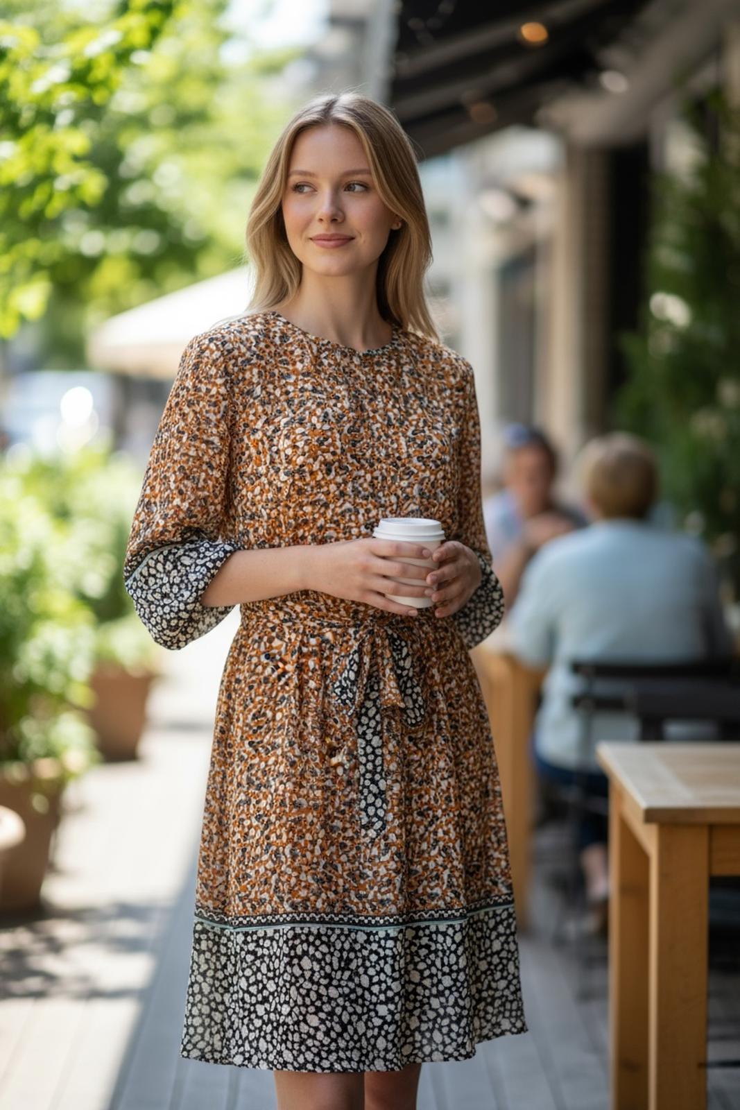 Fig and Flower Women’s Floral Midi Dress Size M