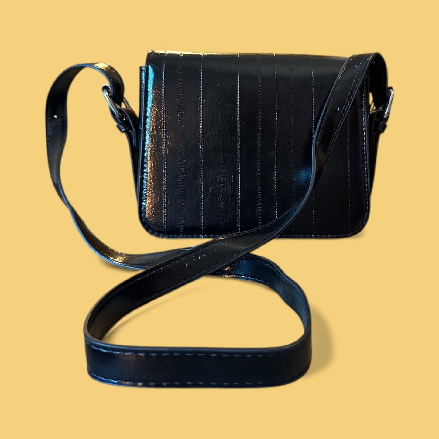 Elegant Black Women’s Crossbody Bag Faux Leather