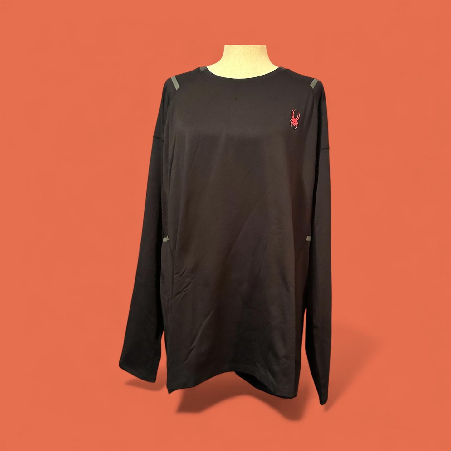 Spyder Men’s Long Sleeve Activewear Shirt – Black XXL NWT