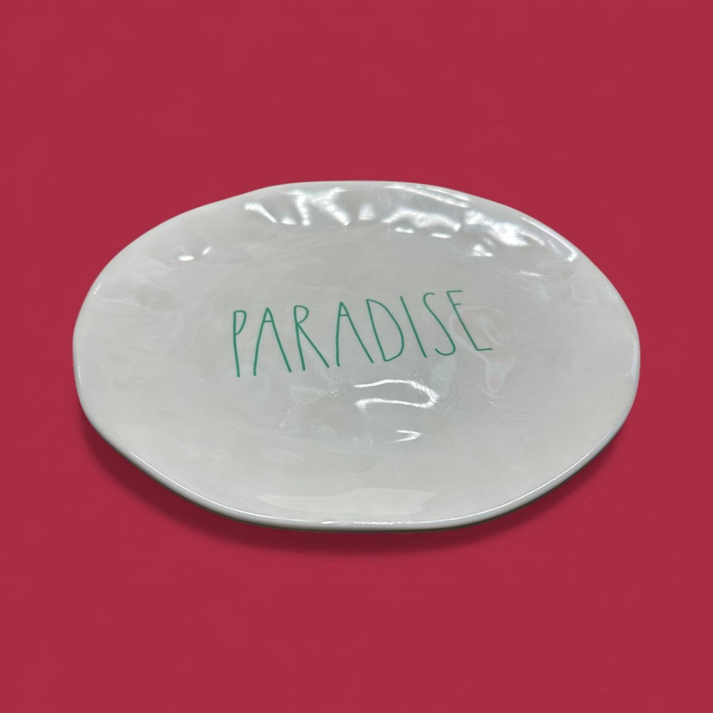 Rae Dunn Artisan Collection 'Paradise' Ceramic Plate