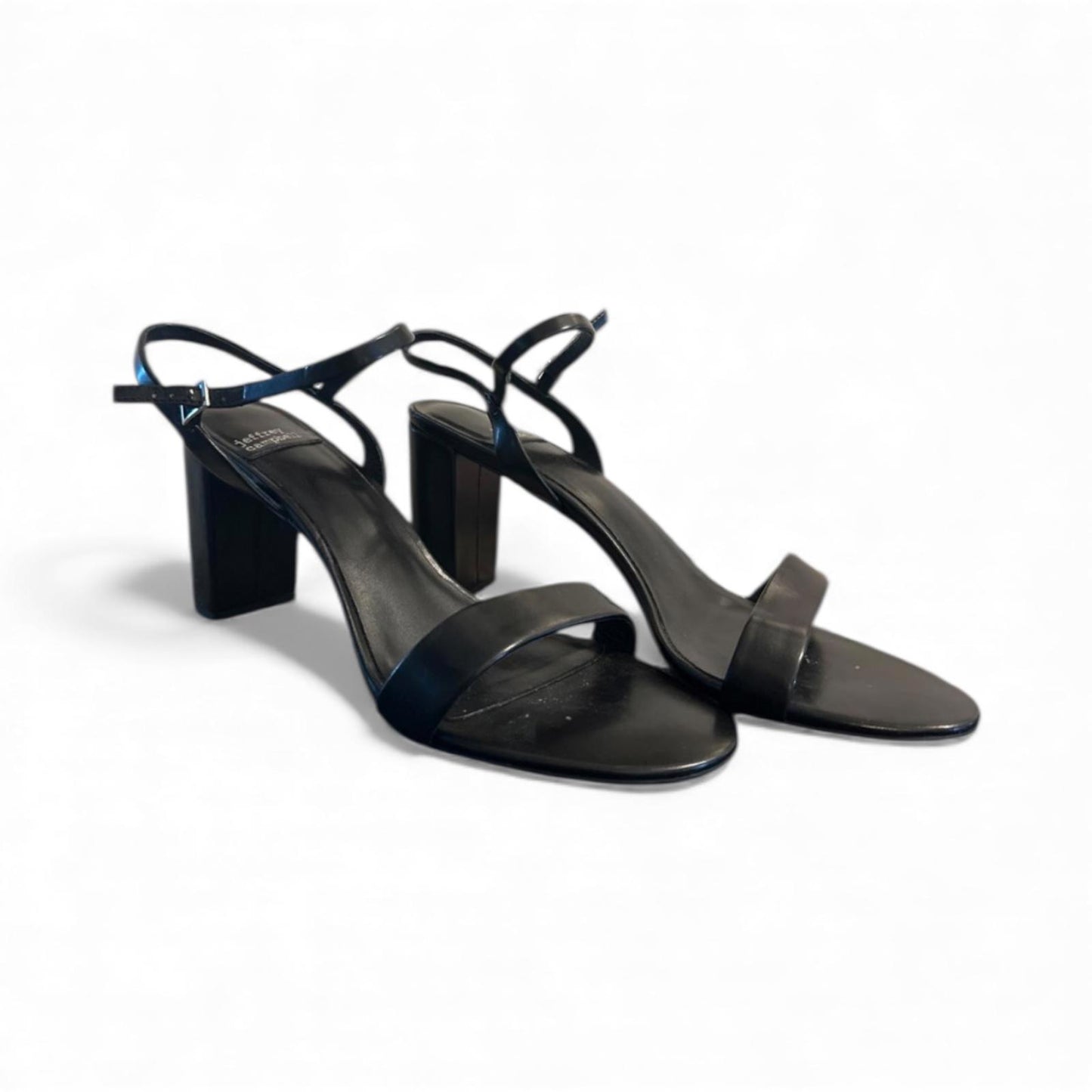 Jeffrey Campbell Black Strappy Block Heel Sandals