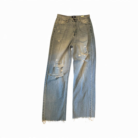 Simple Society Women's Relaxed Fit Distressed Jeans