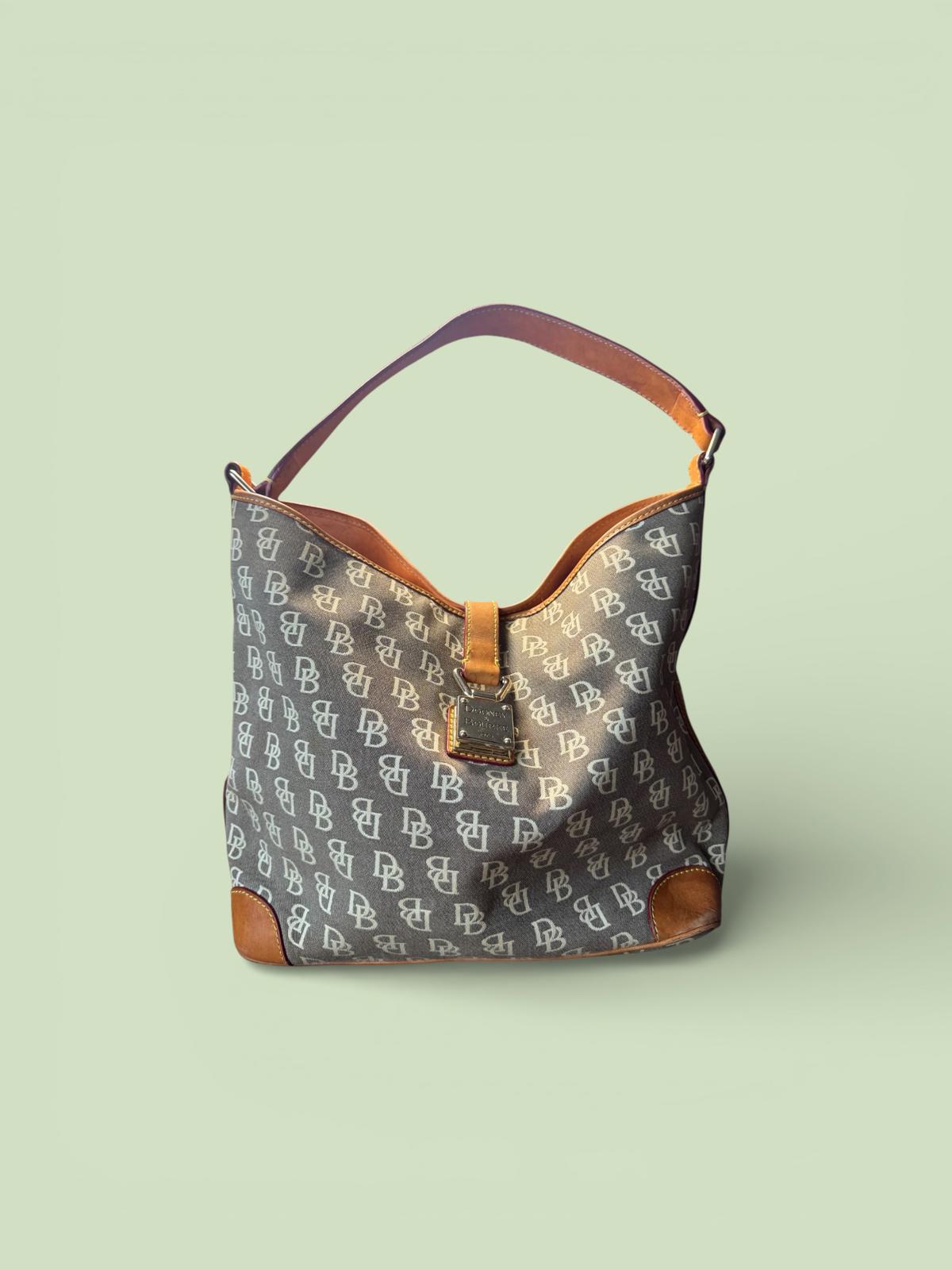 Dooney & Bourke Vintage Y2K Signature Canvas Shoulder Bag