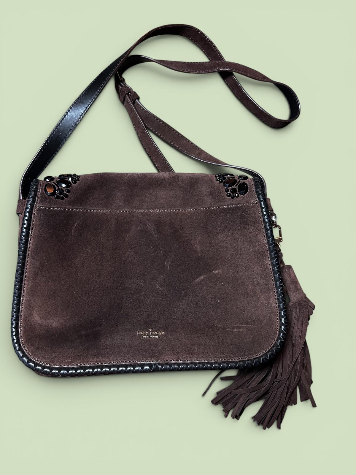 kate spade Anderson Way Lietta Suede Saddle Bag