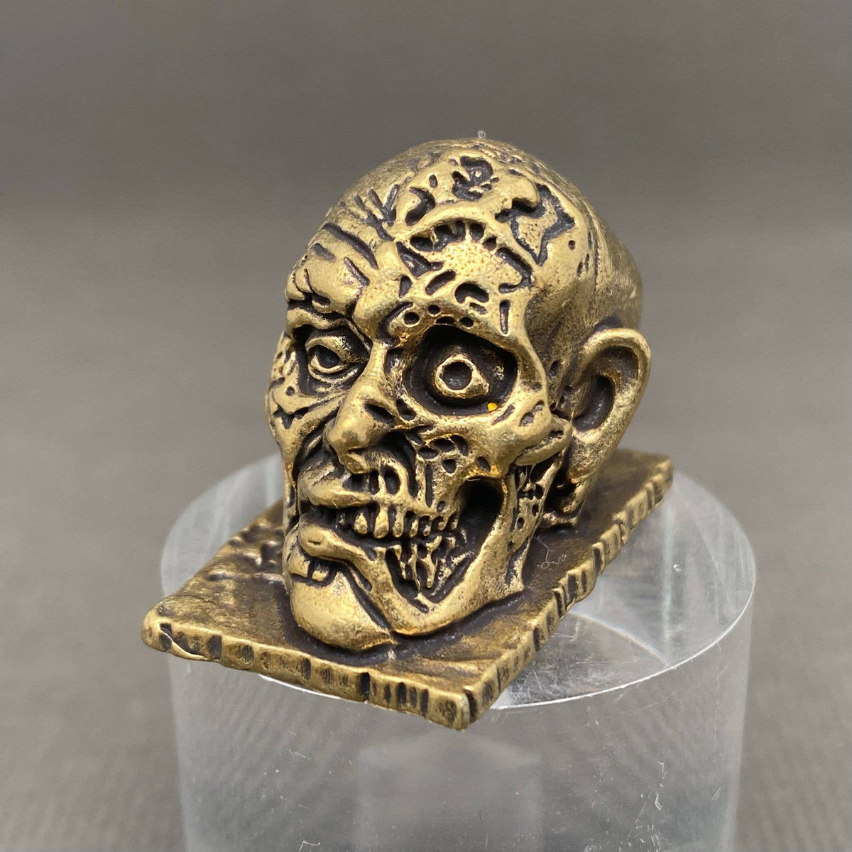 Half Skull Face Brass Crafts Decoration Desktop Ornaments